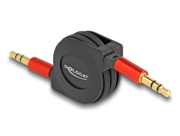 EAN 4043619853694 - DeLOCK 85369 cable de audio 0,9 m 3,5mm Negro, Rojo imagen 1