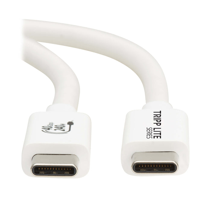 EAN 37332281142 - Tripp Lite U521-1P0M-WH cable USB USB4 Gen 2x2 1 m USB C 40 Gbit/s 240 W Blanco imagen 3