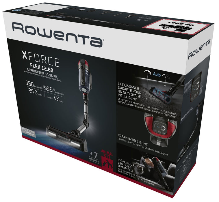 EAN 3221616048584 - Rowenta RH98A7 Aspiradora escoba 2 en 1 Batería Secar Sin bolsa 0,9 L 320 W Rojo, Gris imagen 16