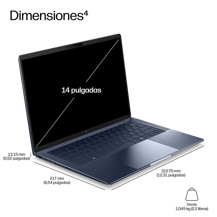EAN 881767642630 - HP EliteBook X G2q 14 inch Notebook Next Gen AI PC Wolf Pro Security Edition Copilot+ PC Snapdragon X1P-42 imagen 5