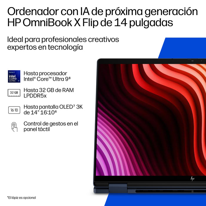 EAN 199896671422 - HP OmniBook X Flip 2-in-1 Laptop Next Gen AI 14-kb0013ns Copilot+ PC Intel Core Ultra 9 386H 35,6 cm (14") imagen 4