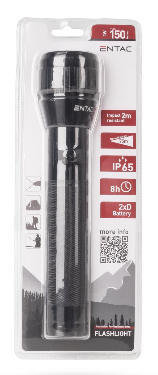 EAN 5999097901602 - Entac EFL-2D-ALU linterna Negro Linterna de mano LED imagen 2