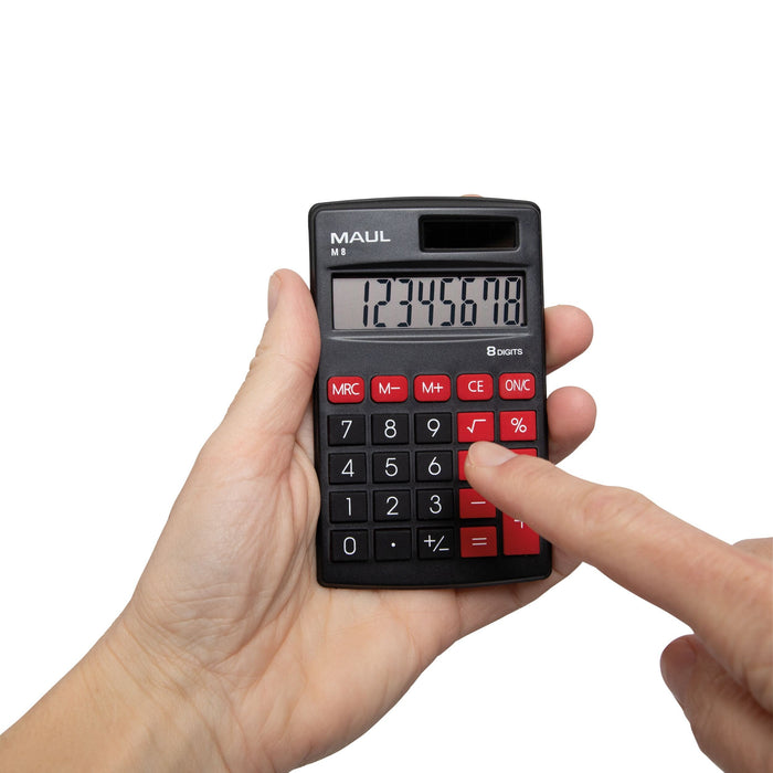 EAN 4002390085151 - MAUL M 8 calculadora Bolsillo Pantalla de calculadora Negro, Rojo imagen 8
