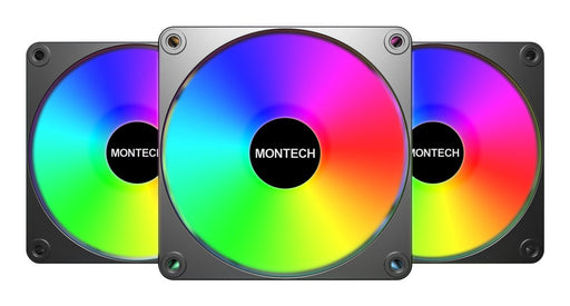 EAN 4710562744422 - Montech GF120 V2 ARGB Carcasa del ordenador Módulo de ventilador 12 cm Negro 3 pieza(s) imagen 1