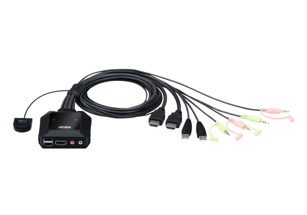 EAN 4710469340468 - ATEN CS22H interruptor KVM Negro imagen 1