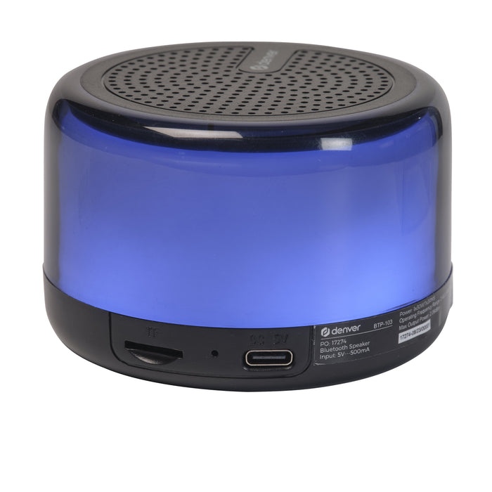 EAN 5706751070952 - Denver BTP-103 altavoz portátil o de fiesta Negro 3 W imagen 9