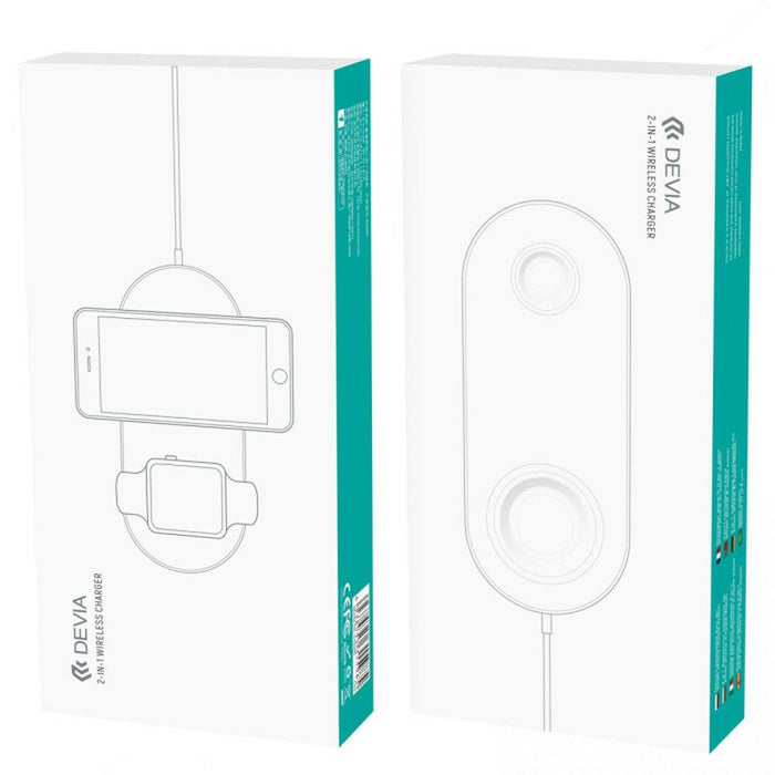 EAN 6938595315985 - Devia 6938595315985 cargador de dispositivo móvil Smartphone, Reloj inteligente Blanco CC Cargador inalám imagen 5