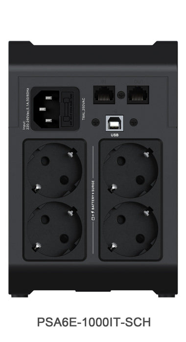 EAN 0767041045062 - Vertiv PSA6E-1000IT-SCH sistema de alimentación ininterrumpida (UPS) Línea interactiva 1 kVA 525 W 4 sali imagen 3