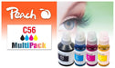 EAN 7640460547641 - Peach 321697 cartucho de tinta 4 pieza(s) Compatible Rendimiento estándar Negro, Cian, Magenta, Amarillo imagen 1