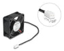 EAN 4043619672899 - DeLOCK 67289 sistema de refrigeración para ordenador Carcasa del ordenador Ventilador 6 cm Negro 1 pieza( imagen 3