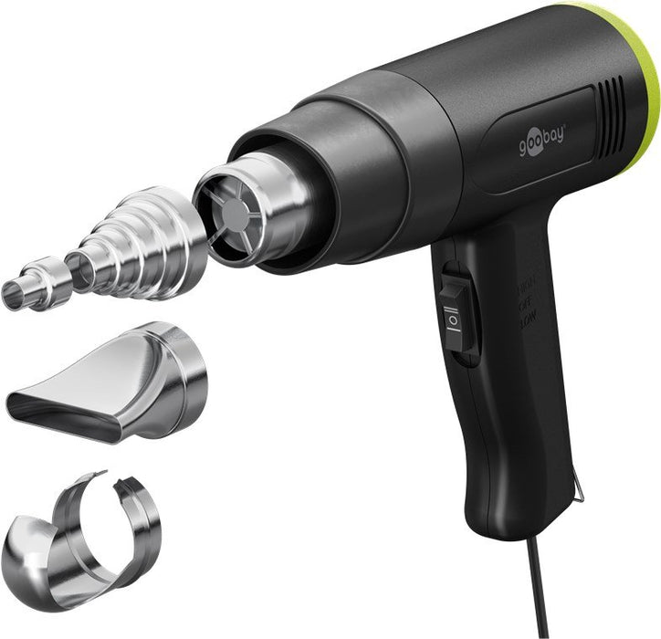 EAN 4040849778216 - Goobay 77821 pistola de calor Pistola de aire caliente 450 l/min 500 °C 1500 W Negro imagen 1