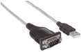 EAN 0766623151801 - Manhattan 151801 cable de serie Plata 0,45 m USB A Serial/COM/RS232/DB9 imagen 2