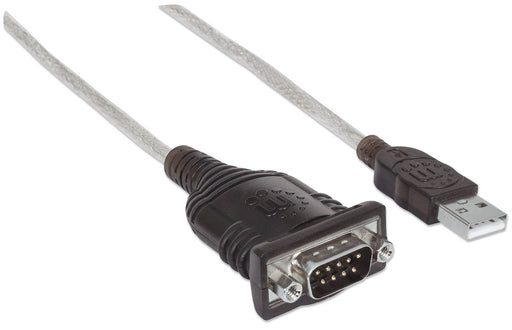 EAN 0766623151801 - Manhattan 151801 cable de serie Plata 0,45 m USB A Serial/COM/RS232/DB9 imagen 2