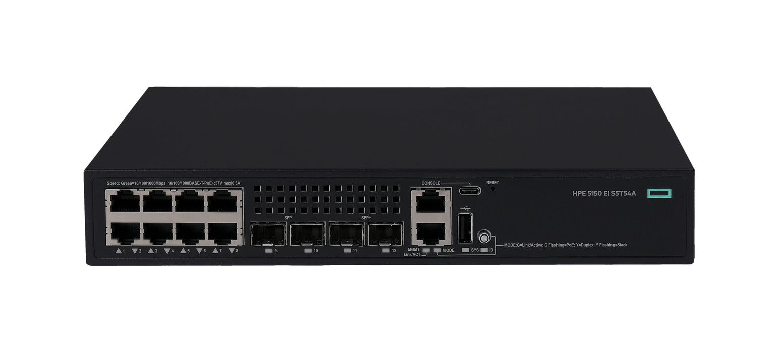 EAN 0190017788951 - HPE Networking Comware Switch 8p 10M/100M/1G PoE+ 2p SFP 1G 2p SFP+ 1G/10G 5150EI imagen 1