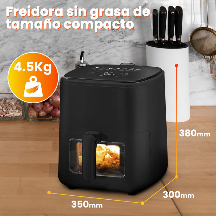 EAN 5907207221779 - Extralink Home SJ-500 5L Sencillo 1500 W Freidora de aire caliente Negro imagen 16