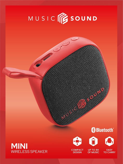 EAN 8018080490507 - Music Sound BTSPKMSMINI3R altavoz portátil o de fiesta Altavoz monofónico portátil Rojo 3 W imagen 2