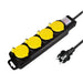 EAN 4052792060614 - LogiLink LPS254 base múltiple 1,5 m 4 salidas AC Exterior Negro, Amarillo imagen 1