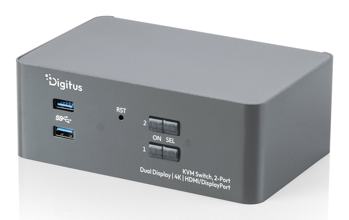 EAN 4016032510086 - Digitus DS-12865 interruptor KVM Gris imagen 1
