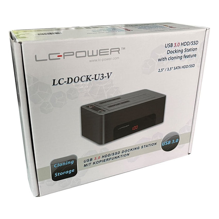 EAN 4260070128592 - LC-Power LC-DOCK-U3-V base de conexión para disco duro USB 3.2 Gen 1 (3.1 Gen 1) Type-B Negro imagen 8