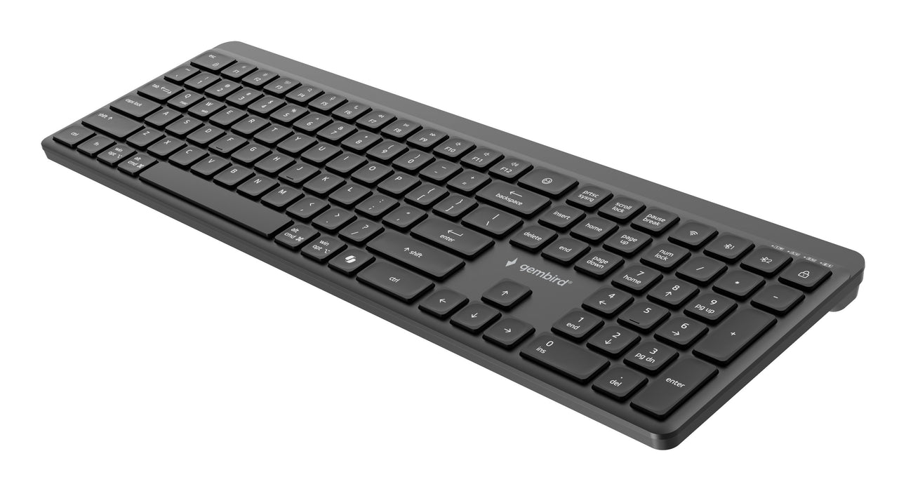 EAN 8716309136907 - Gembird KB-WPS-03 teclado Oficina RF Wireless + Bluetooth QWERTY Internacional de EE.UU. Negro imagen 6