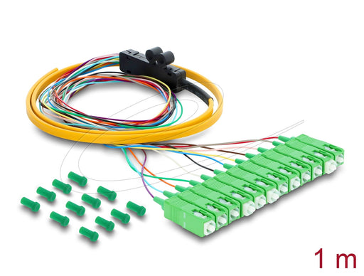 EAN 4043619910472 - DeLOCK 91047 Cable de fibra óptica e InfiniBand 1 m 12x LC Pigtail Azul imagen 1