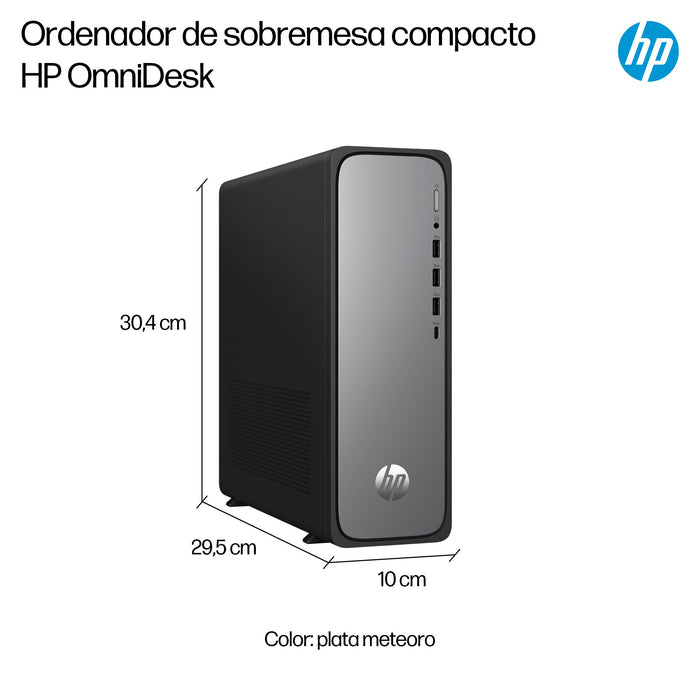 EAN 199764264367 - HP OmniDesk Slim Desktop S03-0011ns PC Intel® Core™ i3 i3-14100 8 GB DDR5-SDRAM FreeDOS Torre Plata imagen 5