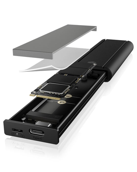 EAN 4250078172925 - ICY BOX IB-1807MT-C31 Caja externa para unidad de estado sólido (SSD) Negro M.2 imagen 9