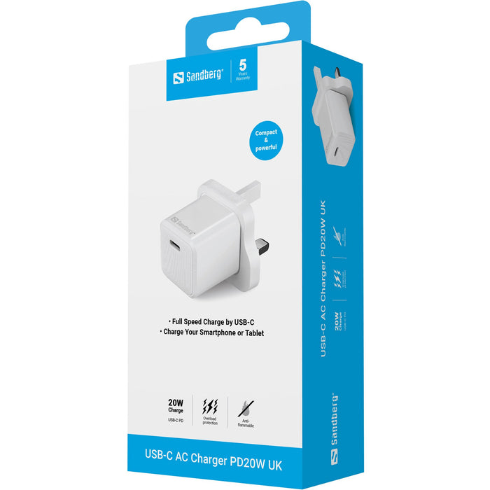 EAN 5705730441639 - Sandberg 441-63 cargador de dispositivo móvil Smartphone, Tableta Blanco Corriente alterna Interior imagen 4