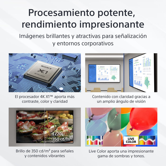 EAN 4548736156265 - Sony FW-50EZ20L pantalla de señalización Pantalla plana para señalización digital 127 cm (50") LED Wifi 3 imagen 4