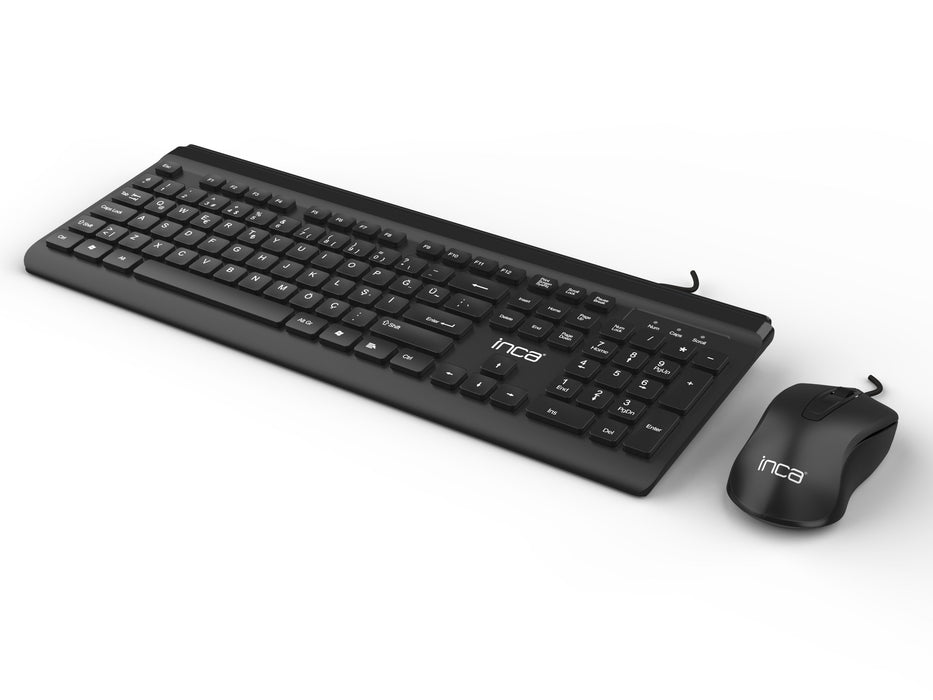EAN 8681949011498 - Inca IMK-377 teclado Ratón incluido Oficina USB Turco Negro imagen 5
