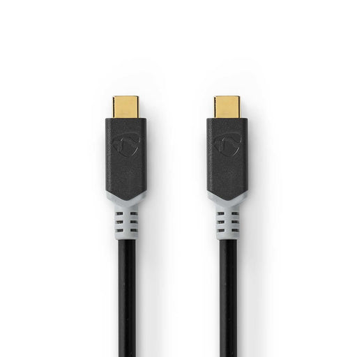 EAN 5412810332991 - Nedis CCBW64020AT20 cable USB USB4 Gen 2x2 2 m USB C 20 Gbit/s Negro, Plata imagen 2
