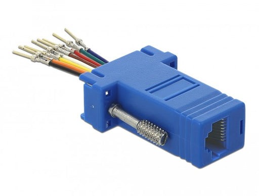 EAN 4043619661671 - DeLOCK 66167 cambiador de género para cable Sub-D Rj-45 Negro, Azul, Acero inoxidable imagen 2