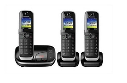 EAN 5025232815180 - Panasonic KX-TGJ323 Teléfono DECT Identificador de llamadas Negro imagen 1