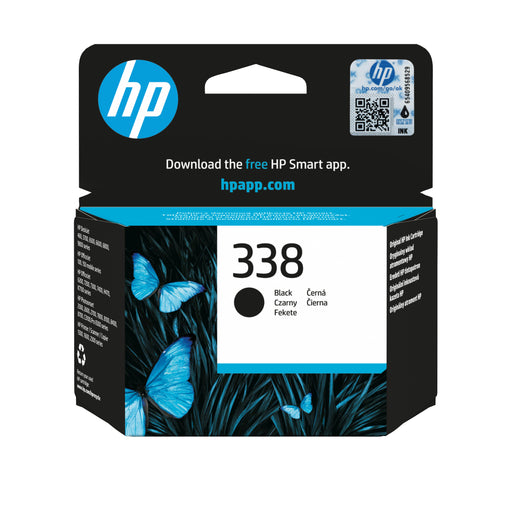 EAN 0829160180137 - HP 338 Black Original Ink Cartridge cartucho de tinta 1 pieza(s) Rendimiento estándar imagen 1