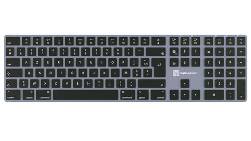 EAN 5707795021955 - Logickeyboard Titan FR Mac teclado Hogar USB + Bluetooth AZERTY Francés Titanio imagen 2