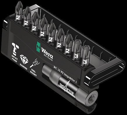 EAN 4013288157829 - Wera 05057684001 punta de destornillador 9 pieza(s) imagen 1