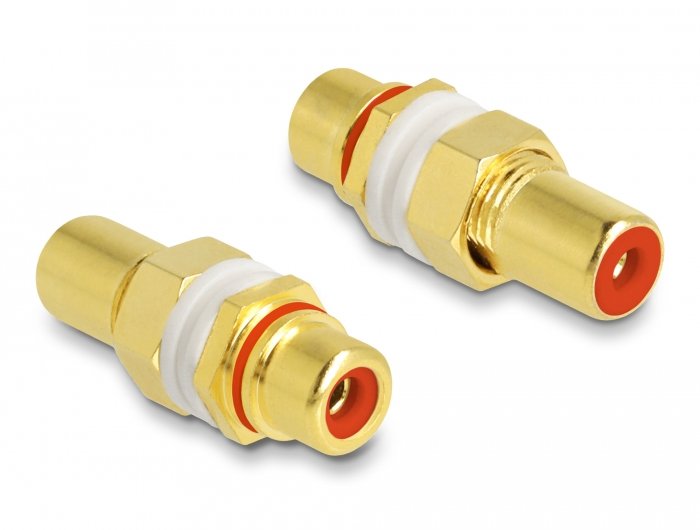 EAN 4043619641420 - DeLOCK 64142 conector 2 x RCA Oro, Rojo imagen 1