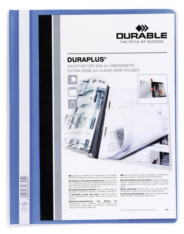 EAN 4005546267425 - Durable DURAPLUS archivador Azul, Transparente imagen 1