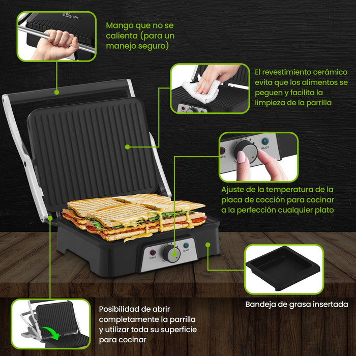 EAN 5905090336884 - Extralink SMART LIFE ELECTRIC GRILL SJ-36 parrilla eléctrica de contacto imagen 18