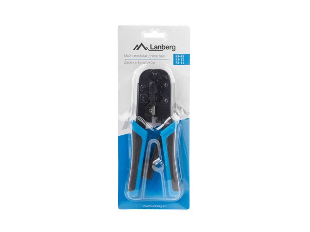 EAN 5901969404326 - Lanberg NT-0201 crimpadora Herramienta para prensar Negro, Azul imagen 1