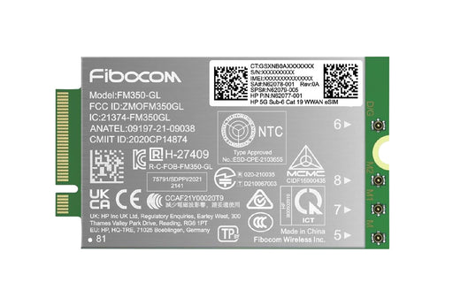 EAN 198701332909 - HP 5G Sub-6 Cat 19 WWAN tarjeta y adaptador de interfaz imagen 1