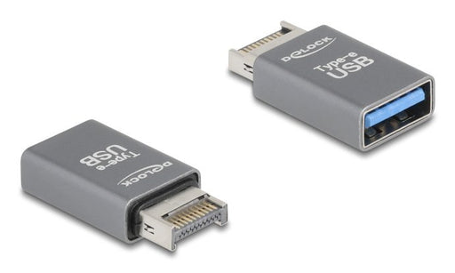 EAN 4043619672301 - DeLOCK 67230 cambiador de género para cable USB Type-E USB Type-A Gris imagen 1