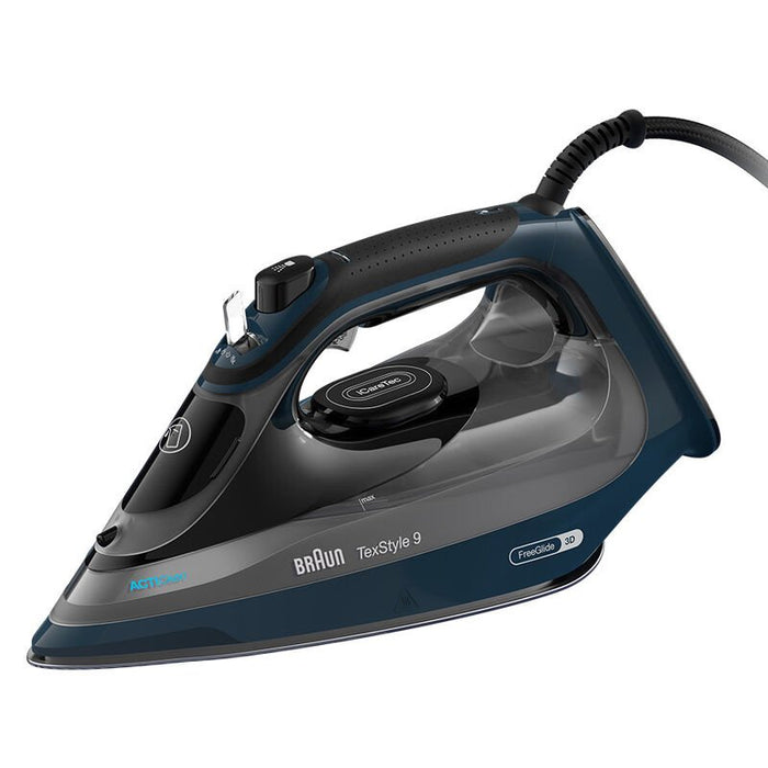EAN 8021098002938 - Braun TexStyle 9 0127409002 plancha Plancha a vapor EloxalPlus soleplate 3200 W Azul oscuro imagen 1