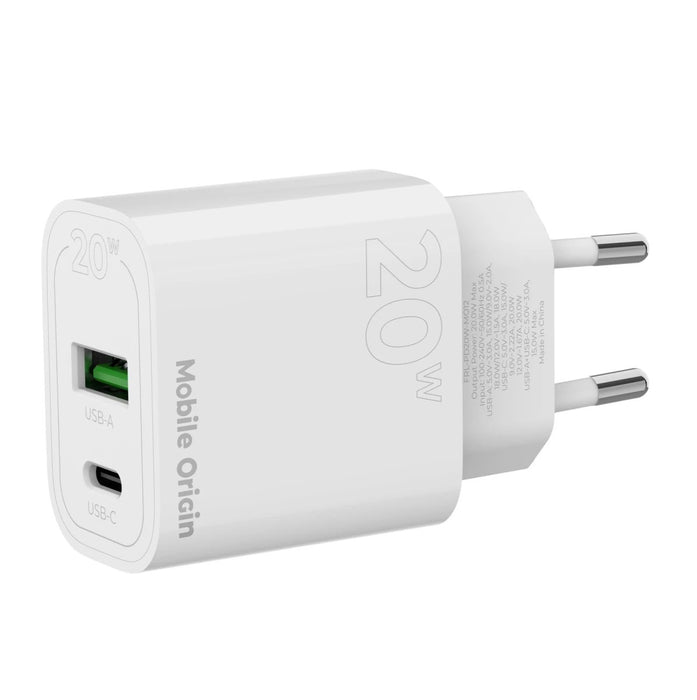 EAN 8594215993421 - Mobile Origin MO12 Universal Blanco Corriente alterna Carga rápida Interior imagen 1