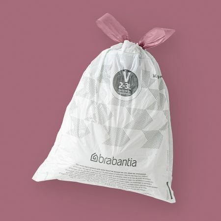 EAN 8710755100253 - Brabantia 100253 bolsa para basura 3 L Blanco 40 pieza(s) imagen 3