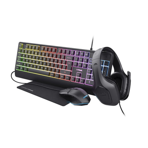 EAN 8713439252545 - Trust GXT 792 QUADROX teclado Ratón incluido Juego USB Francés Negro imagen 1