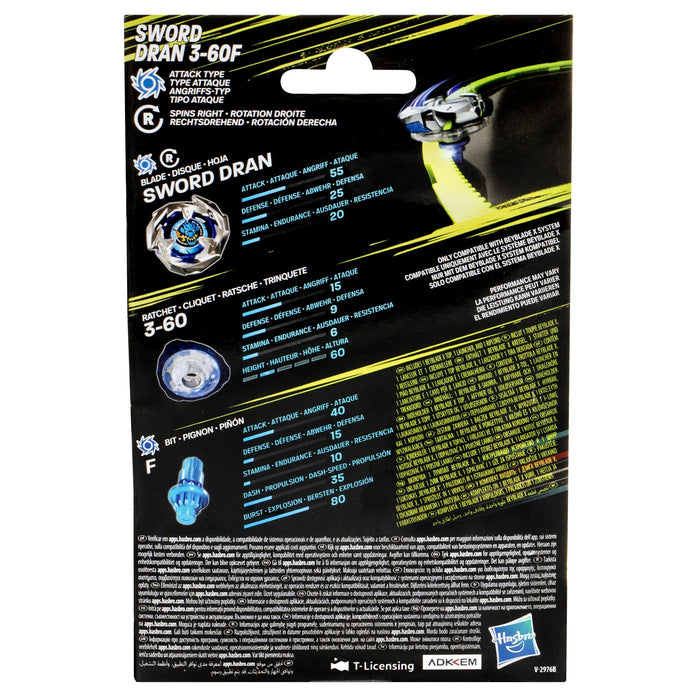EAN 5010996257109 - Beyblade Sword Dran 3-60F Batalla de trompos imagen 5