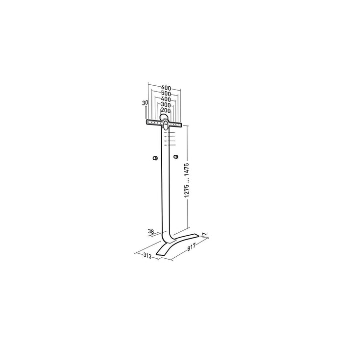 EAN 3185280446605 - Erard STANDiT 600 190,5 cm (75") Negro, Blanco imagen 2