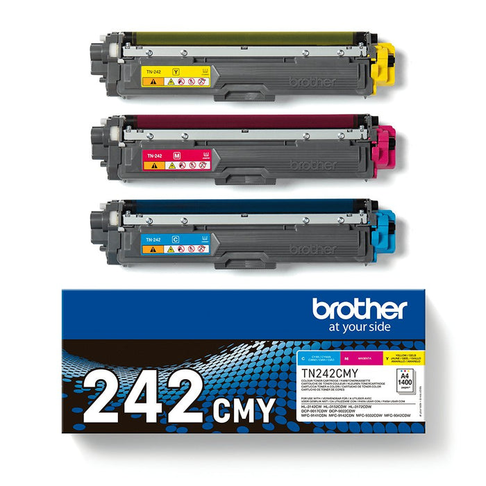 EAN 4977766812856 - Brother TN-242CMY cartucho de tóner 1 pieza(s) Original Cian, Magenta, Amarillo imagen 4