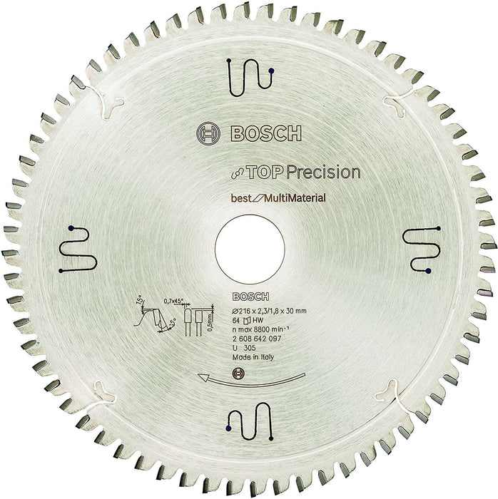 EAN 3165140574372 - Bosch ‎2608642097 hoja de sierra circular 21,6 cm 1 pieza(s) imagen 1